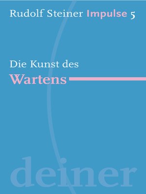 cover image of Die Kunst des Wartens